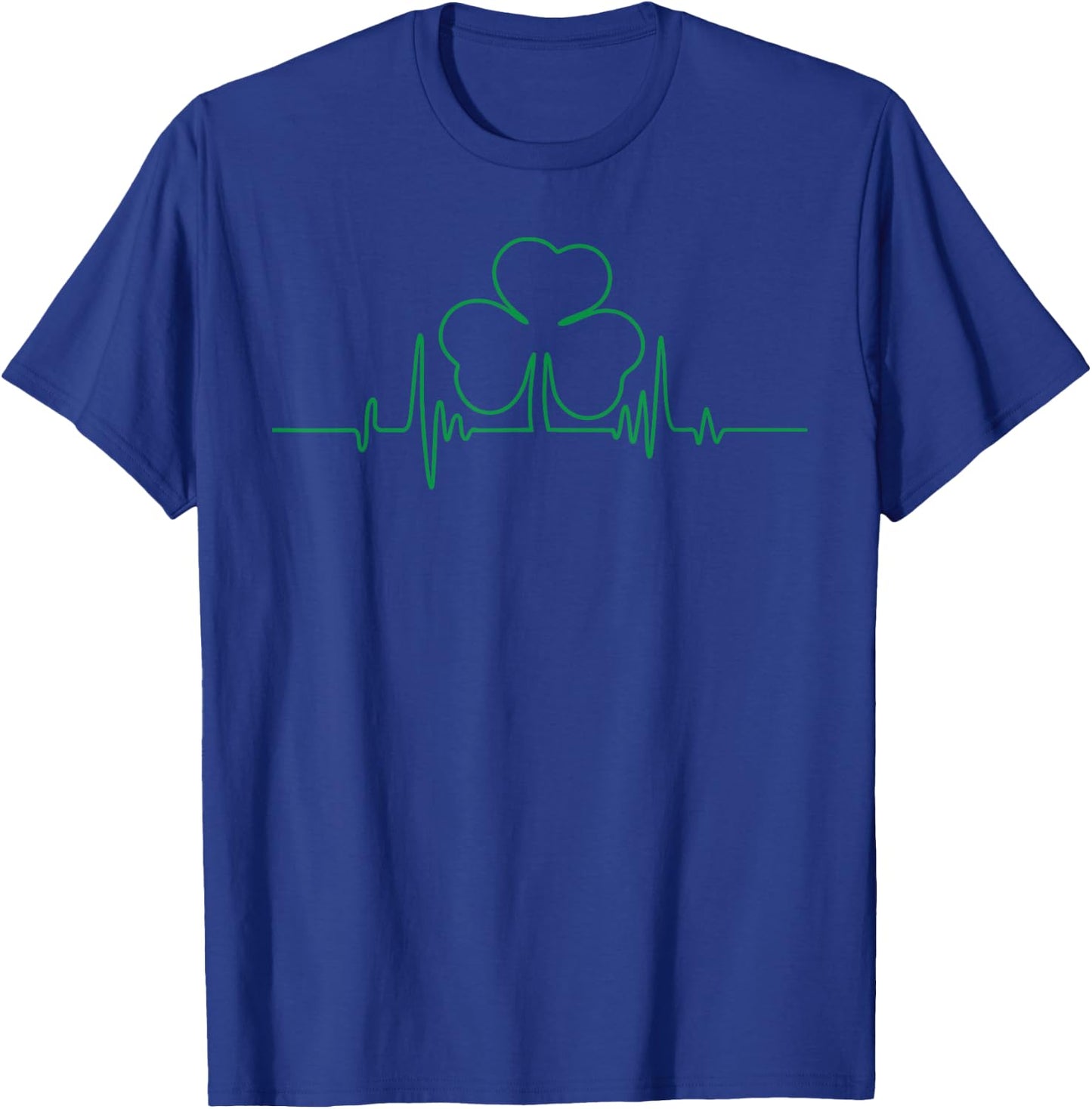 Irish Heartbeat Happy St. Patrick's Day Paddy's Kleeblatt T-Shirt - T-Shirt | Royal