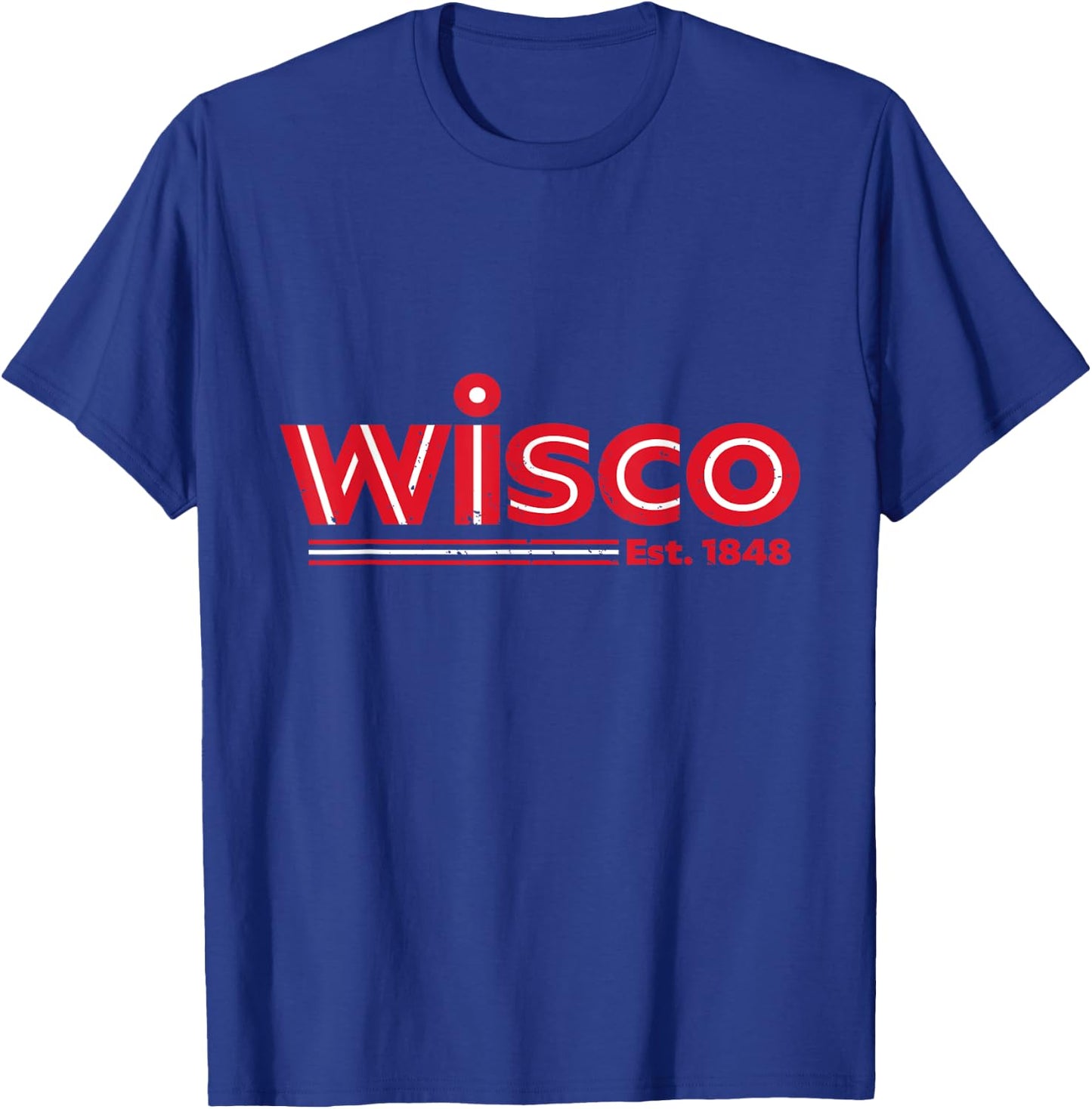 Wisco Design - Wisconsin Sweat T-Shirt - T-Shirt | Royal