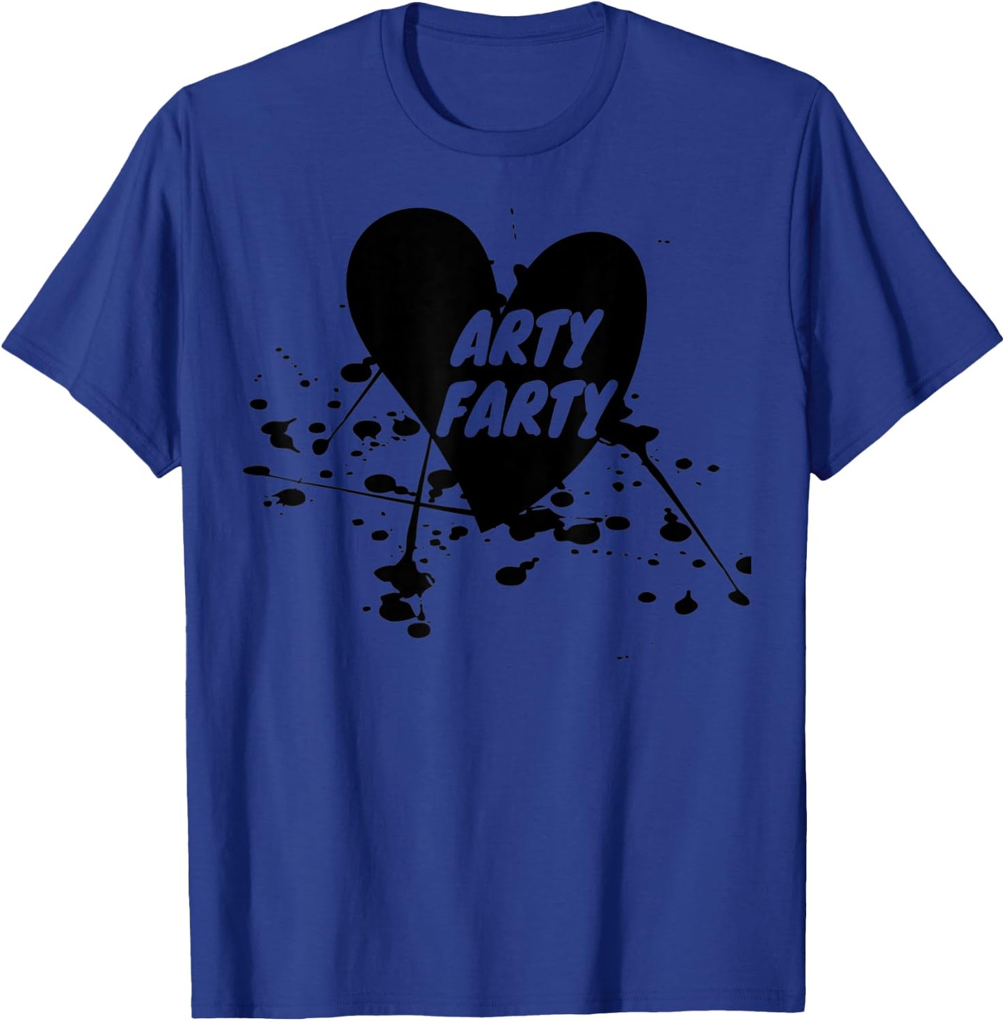 Arty Farty, Ink Splat Heart, Art & Craft T-Shirt - T-Shirt | Royal
