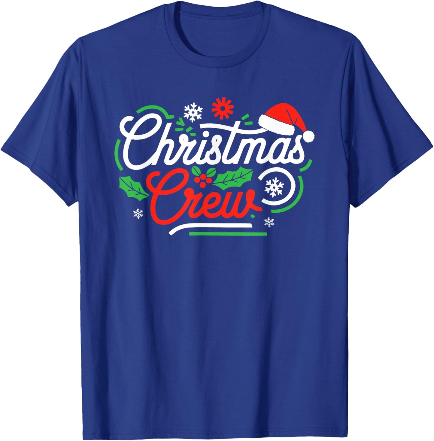Christmas Crew Shirt Adult Men Women Kids Christmas Pajamas T-Shirt - T-Shirt | Royal