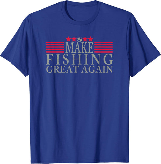 Make Fishing Great Again T-Shirt - T-Shirt | Royal
