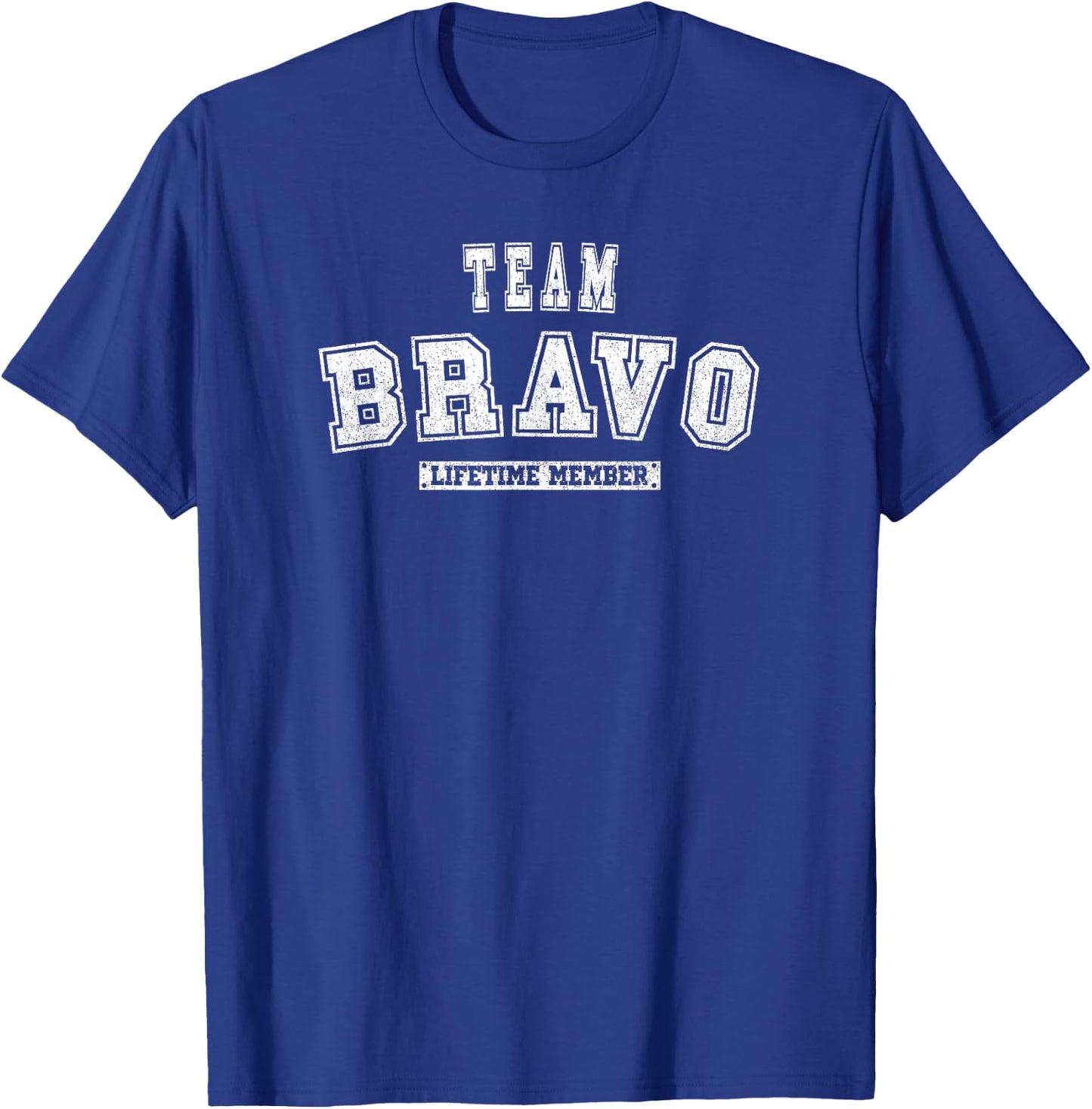 Team BRAVO Lifetime Member Family Last Name T-Shirt - T-Shirt | Royal