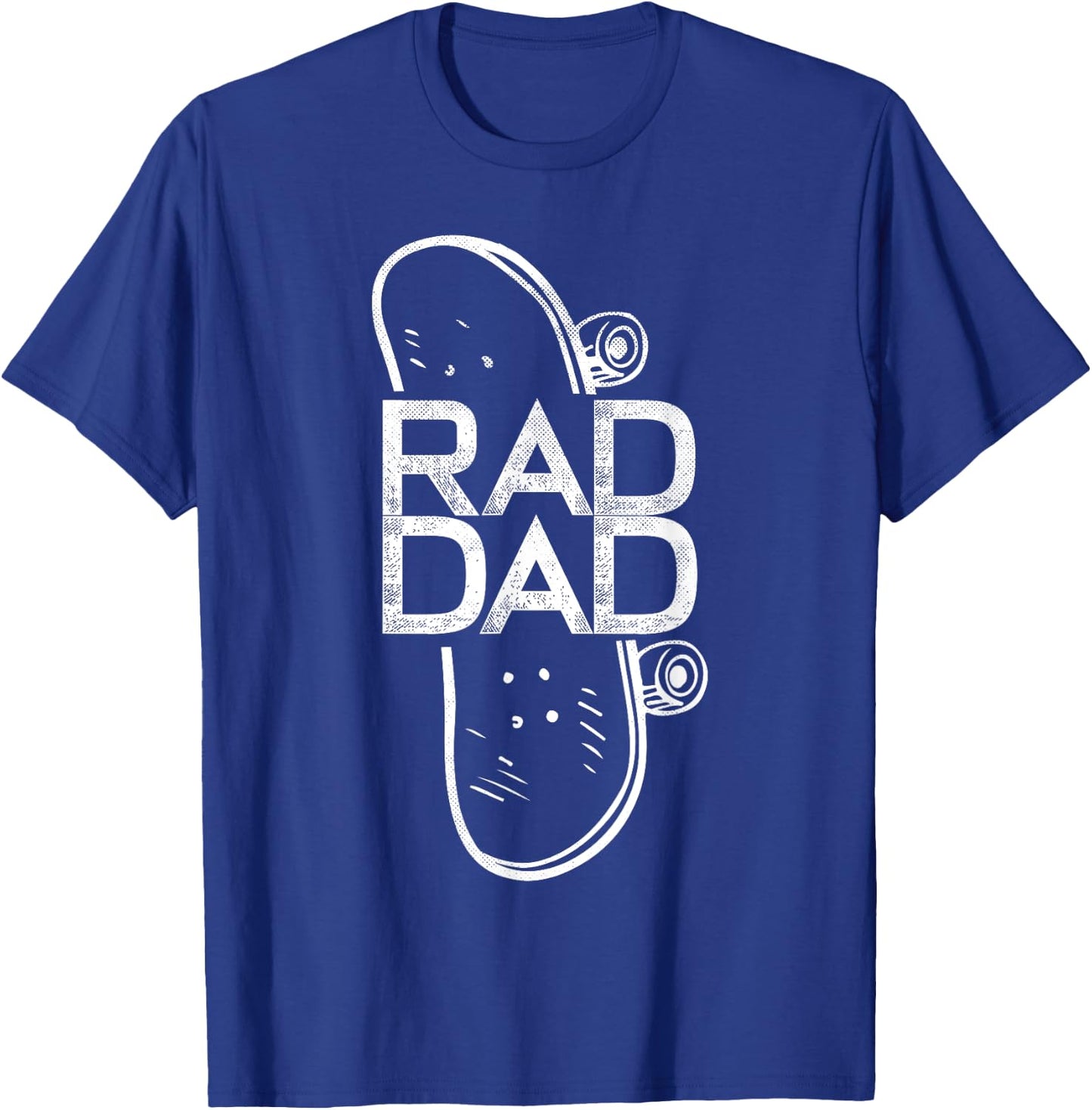 Rad Dad Skateboard Father T-Shirt - T-Shirt | Royal