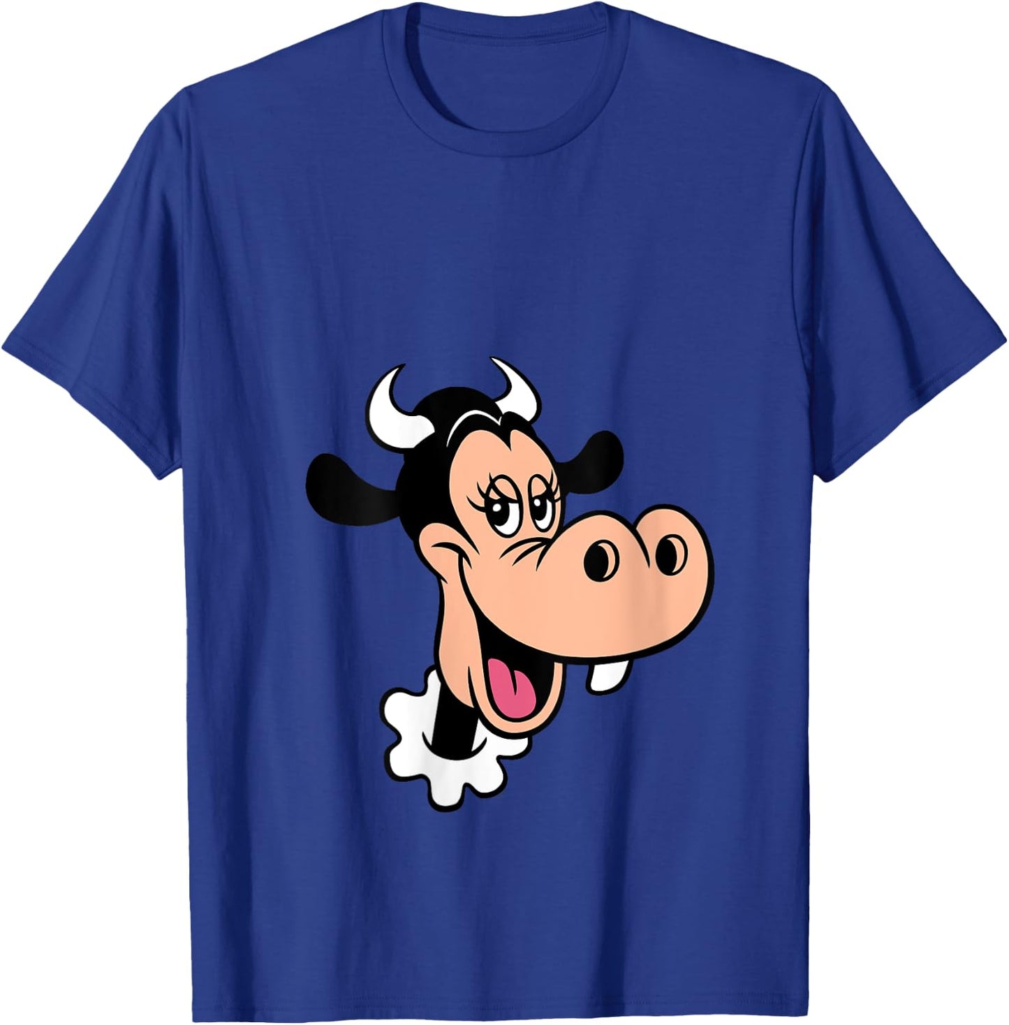 Disney Clarabelle Cow Big Face Costume V-Neck T-Shirt - T-Shirt | Royal