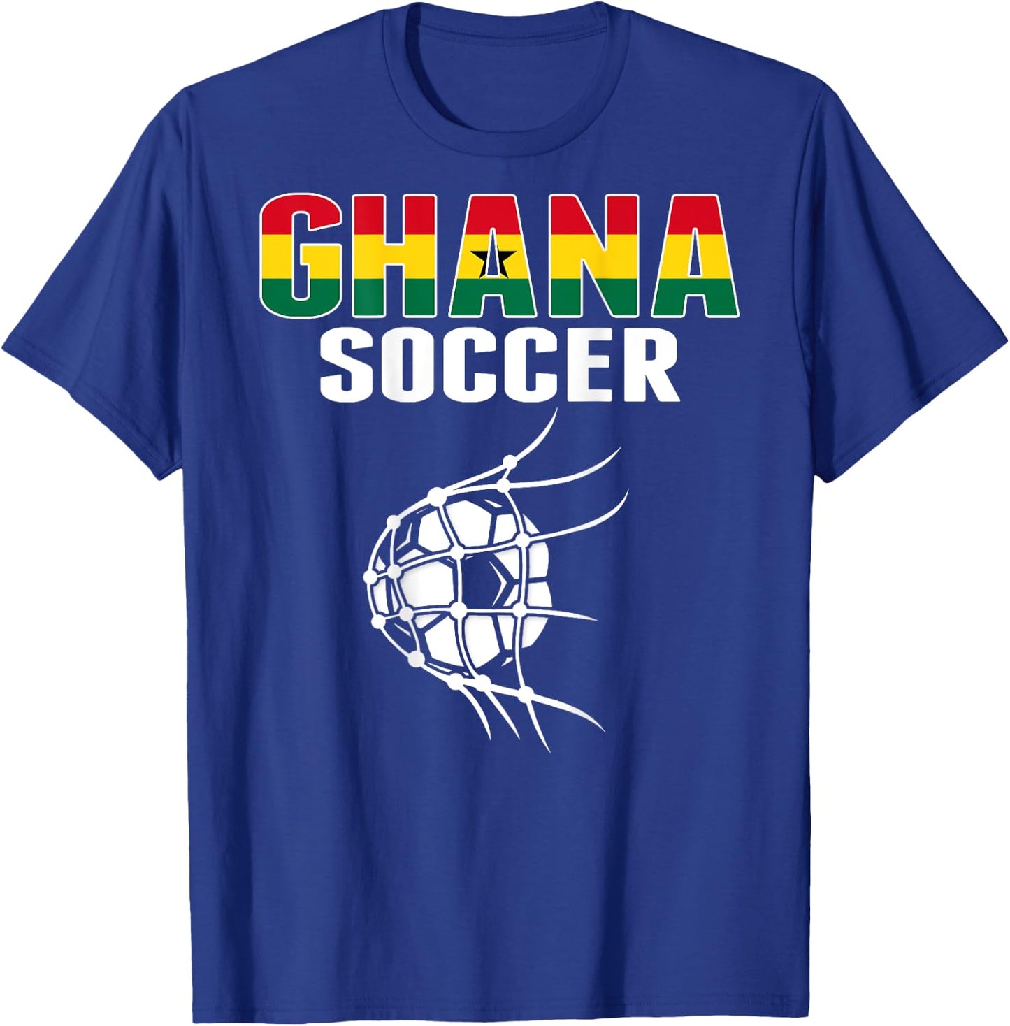 Proud Ghana Soccer Fans Jersey Support Ghanian Football Team T-Shirt - T-Shirt | Royal