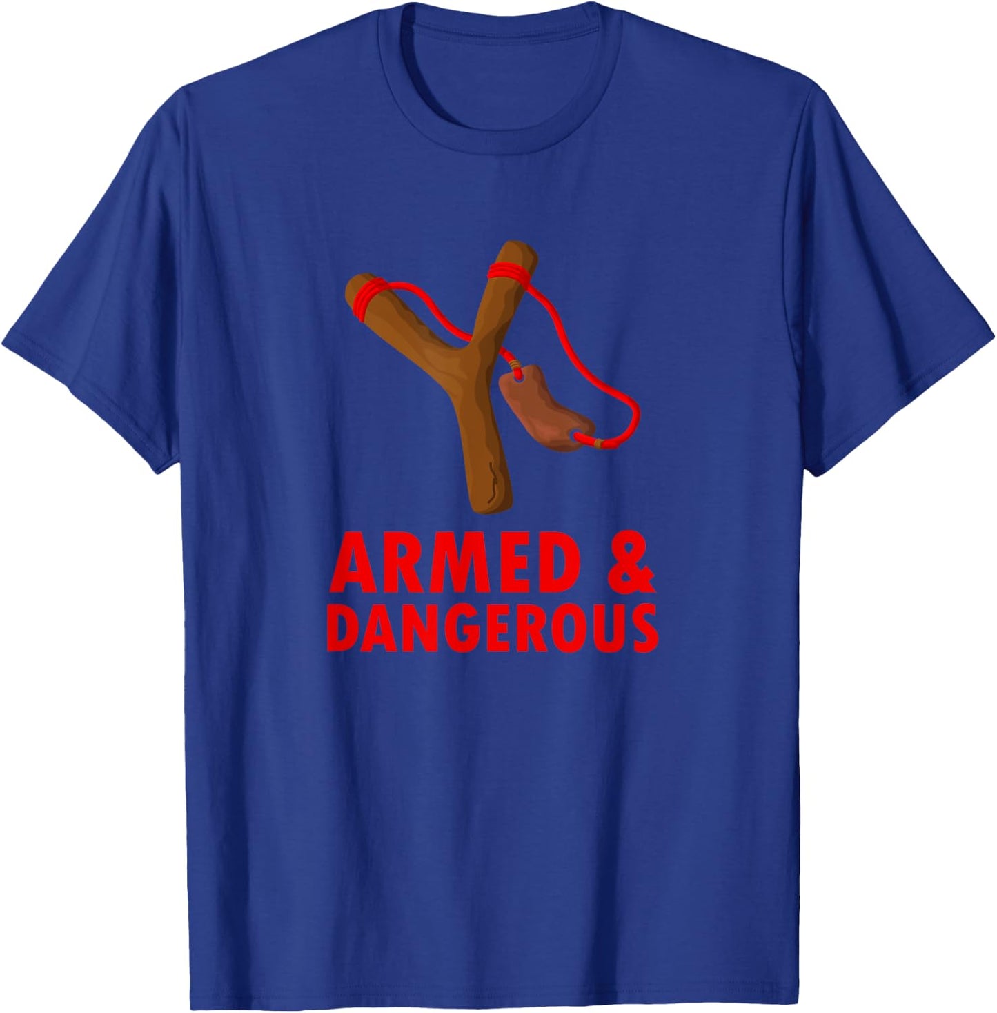 Toy Slingshot Backyard Rabbit & Squirrel Hunting T-Shirt - T-Shirt | Royal