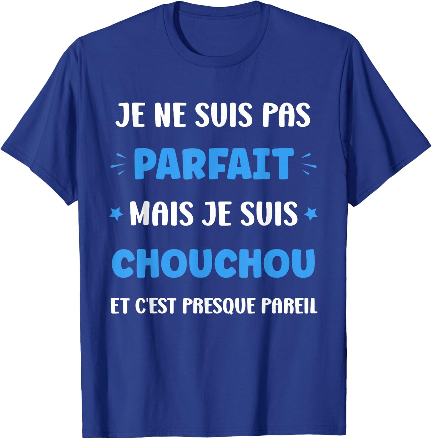 First name I'm not perfect but I'm Chouchou , Black, S T-Shirt - T-Shirt | Royal