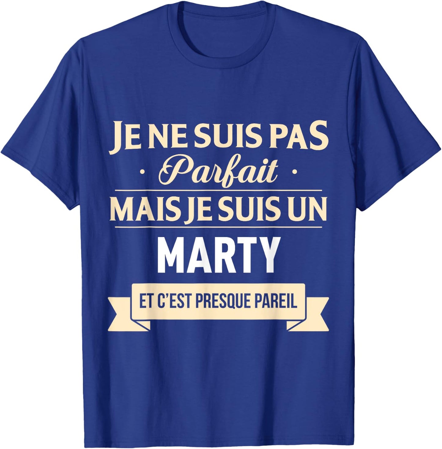 Funny Gift Marty Family Name , Black, S T-Shirt - T-Shirt | Royal