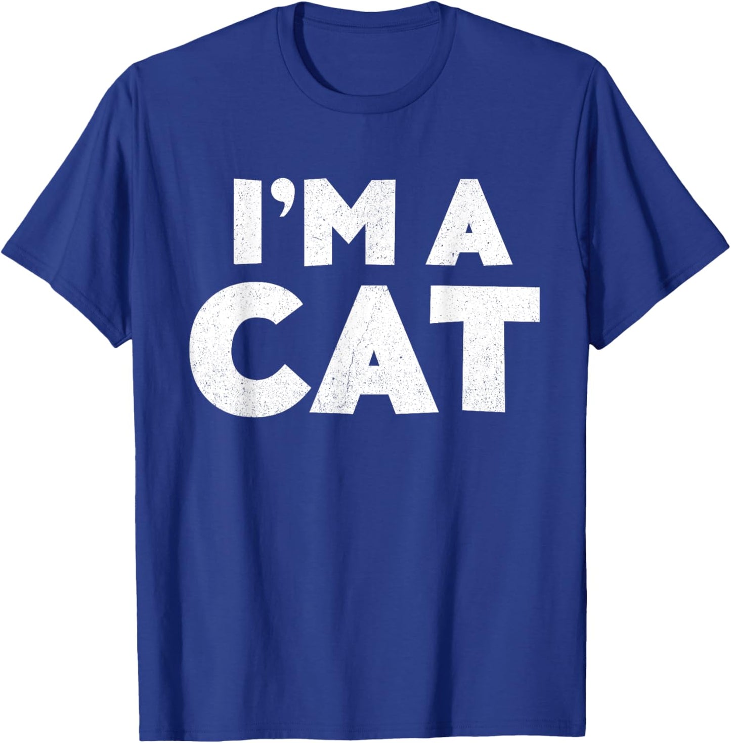 I'm A Cat Shirt Adult Kids Halloween Costume T-Shirt - T-Shirt | Royal