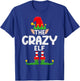 The Crazy Elf Family Christmas Pajama Party T-Shirt - T-Shirt | Royal