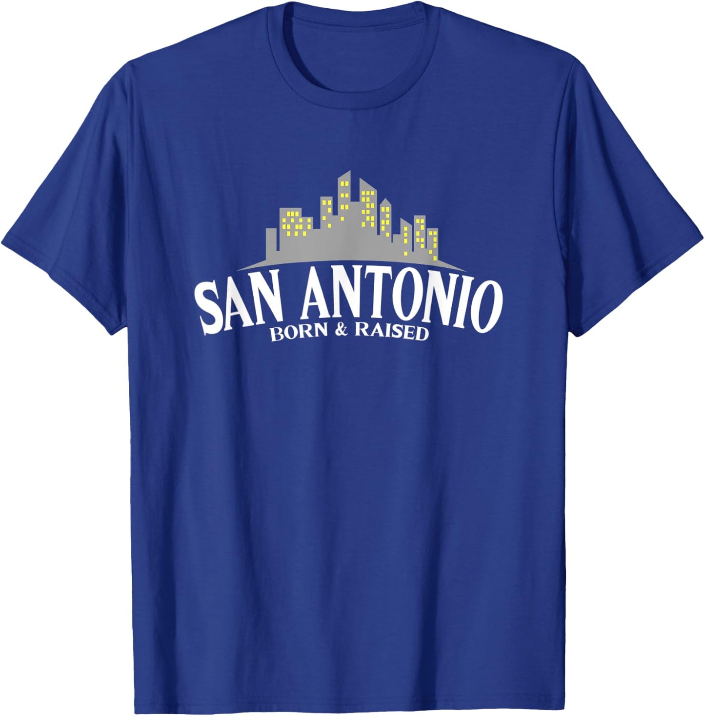 San Antonio Born & Raised - USA - Texas T-Shirt - T-Shirt | Royal