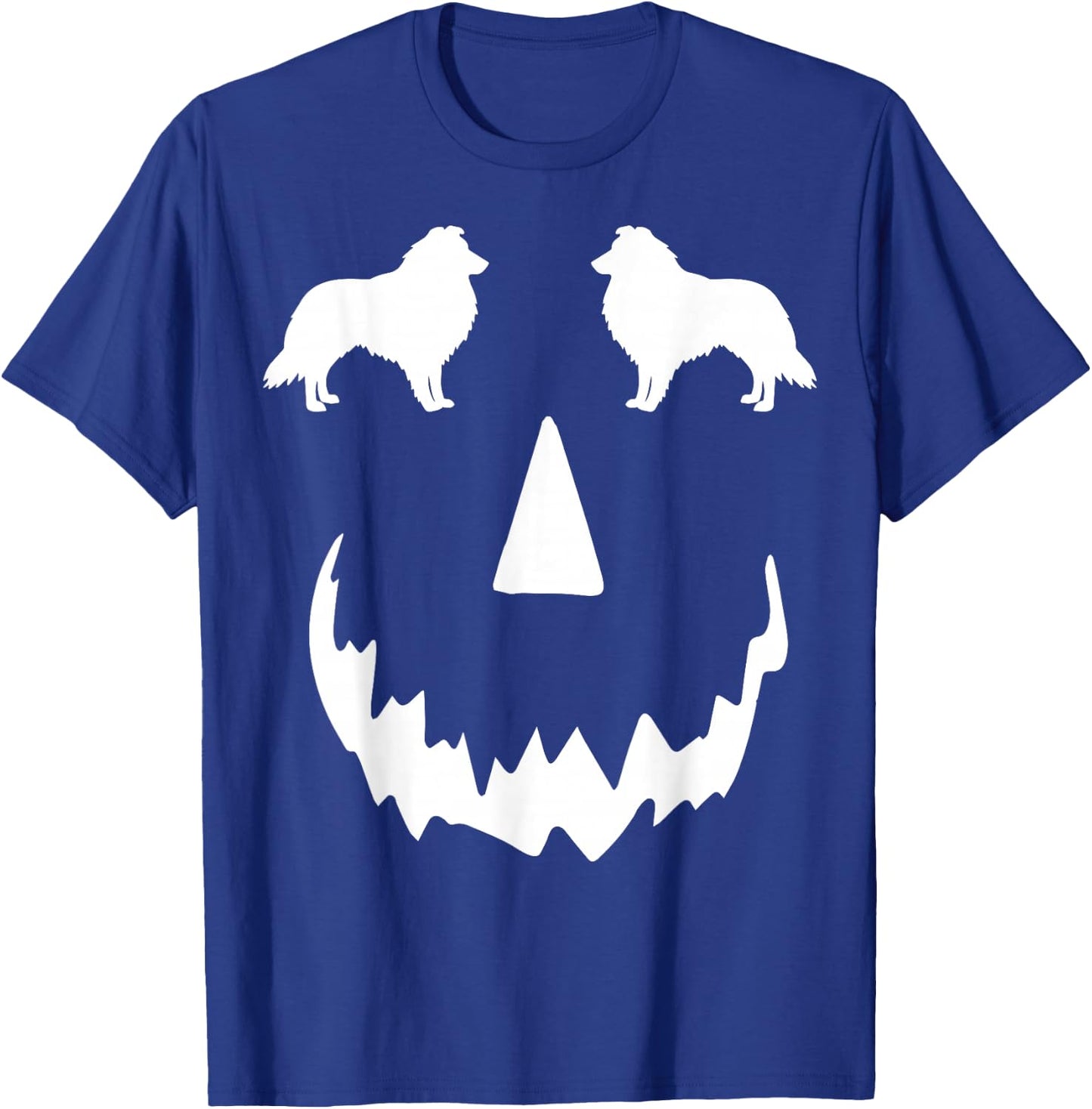 pumpkin Sheltie halloween, Shetland Sheepdog halloween T-Shirt - T-Shirt | Royal