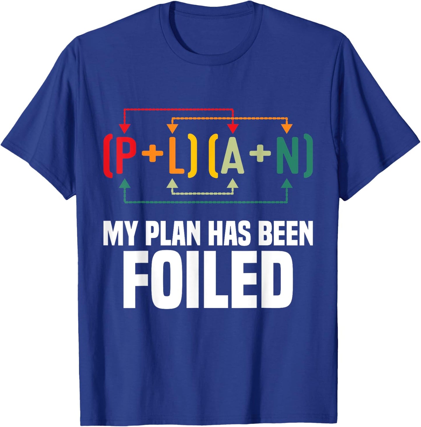 My Plan has been foiled Funny Mathematic Humor Women T-Shirt - T-Shirt | Royal