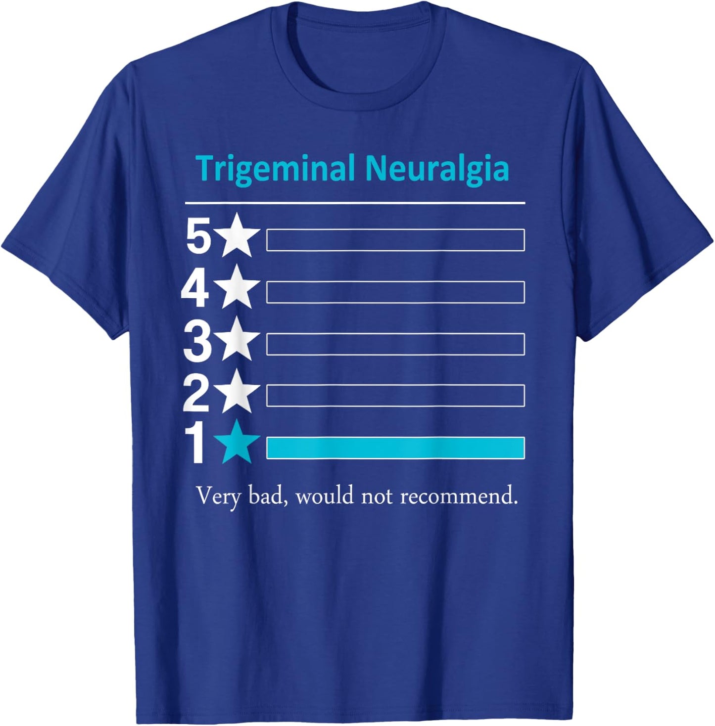 Trigeminal Neuralgia Very bad, would not recommend. T-Shirt - T-Shirt | Royal