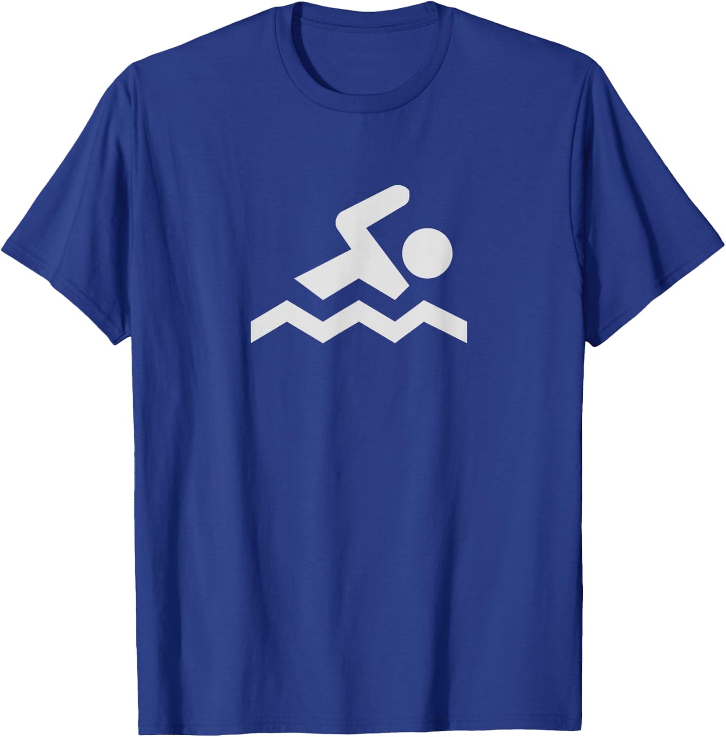 Swim Graphic-Fun Swimming T-Shirt - T-Shirt | Royal