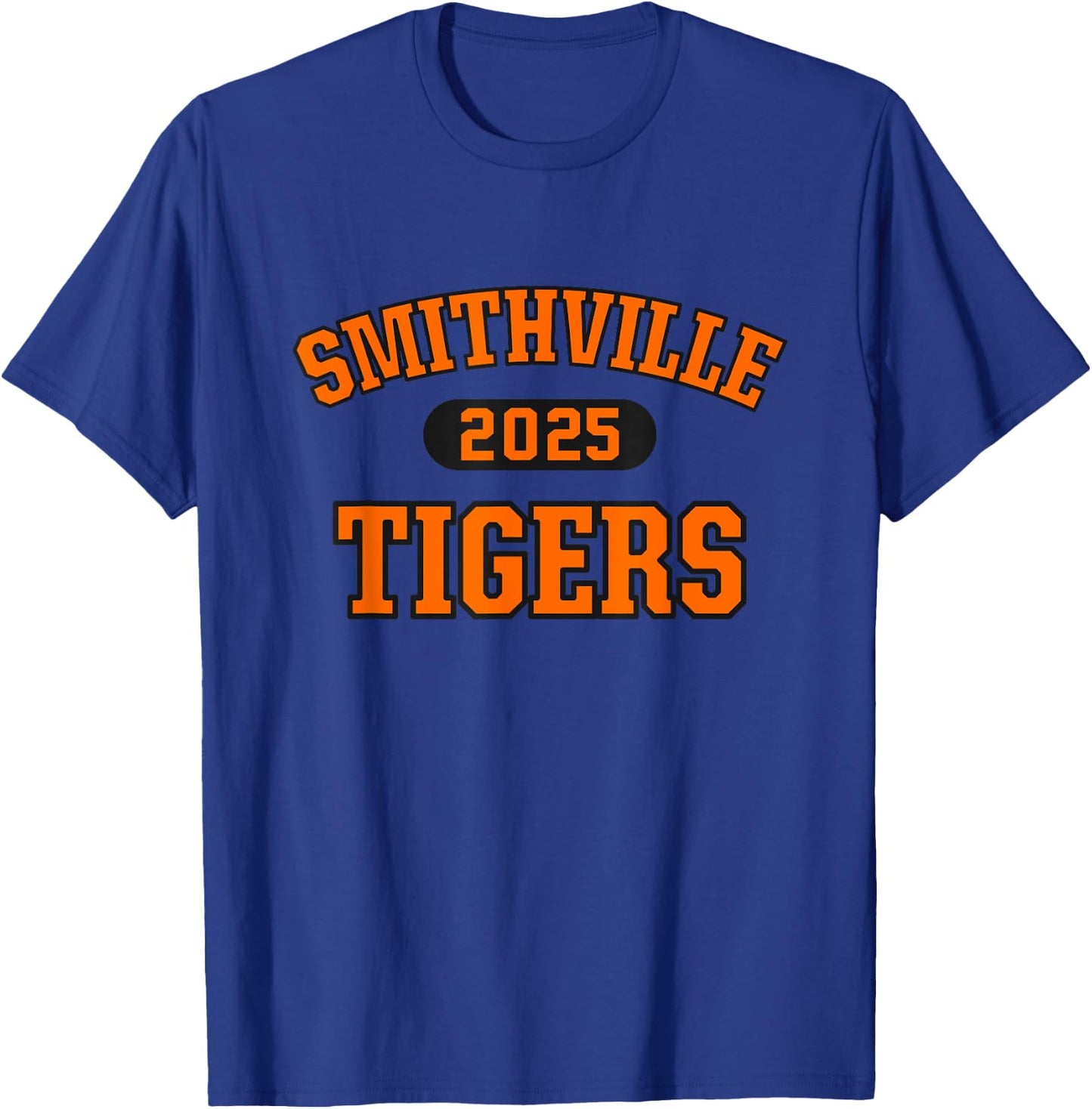 Smithville Tigers High School Arch 2025 T-Shirt - T-Shirt | Royal