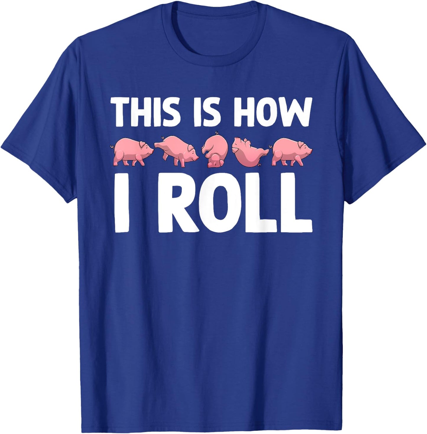 Funny Pig Design Women Farm Animal Piggy Pig Lover T-Shirt - T-Shirt | Royal