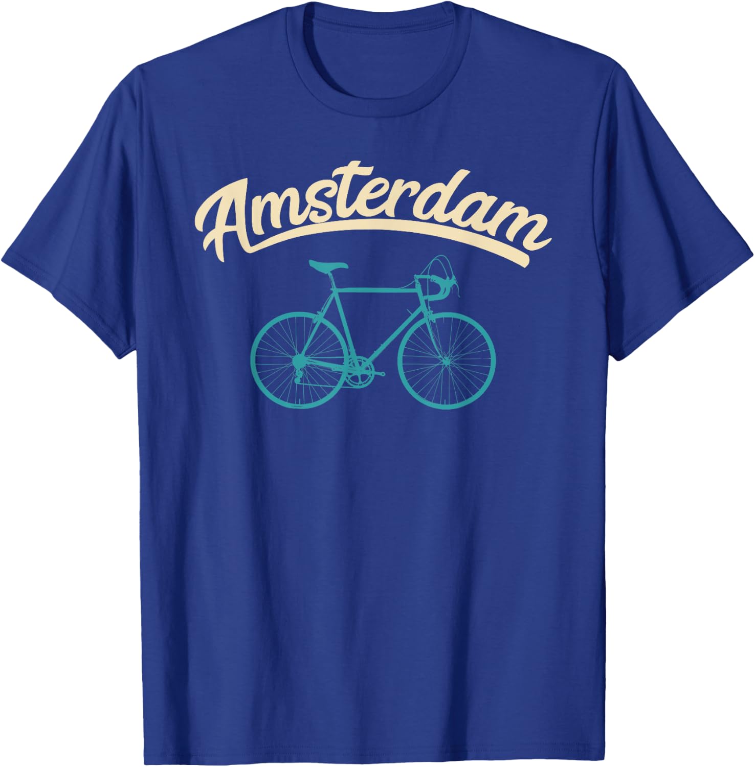 Netherlands Amsterdam Bike Bicycle Lover Gift T-Shirt - T-Shirt | Royal