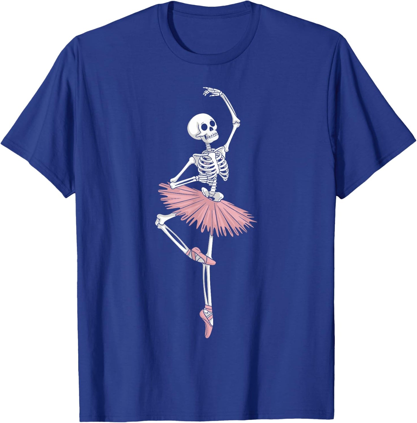 Skeleton Dancing Ballet Lovers Spooky Halloween Dancer T-Shirt - T-Shirt | Royal