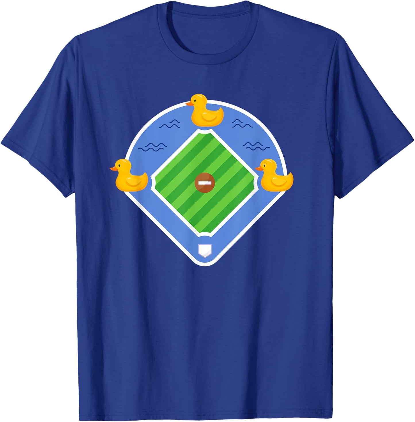Funny Ducks On The Pond Baseball Quotes Bases Loaded Cute T-Shirt - T-Shirt | Royal