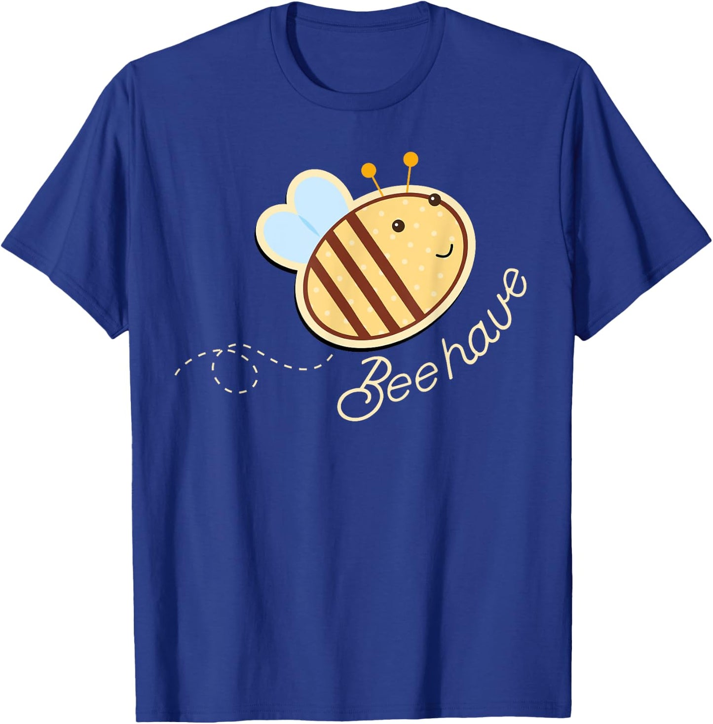 Funny parent teacher cute learn to behave bee kids beehave T-Shirt - T-Shirt | Royal