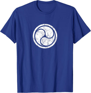 Triple Yin Yang, Gankyil, Zen, Buddhism, Taoism, China Japan T-Shirt - T-Shirt | Royal
