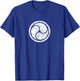 Triple Yin Yang, Gankyil, Zen, Buddhism, Taoism, China Japan T-Shirt - T-Shirt | Royal