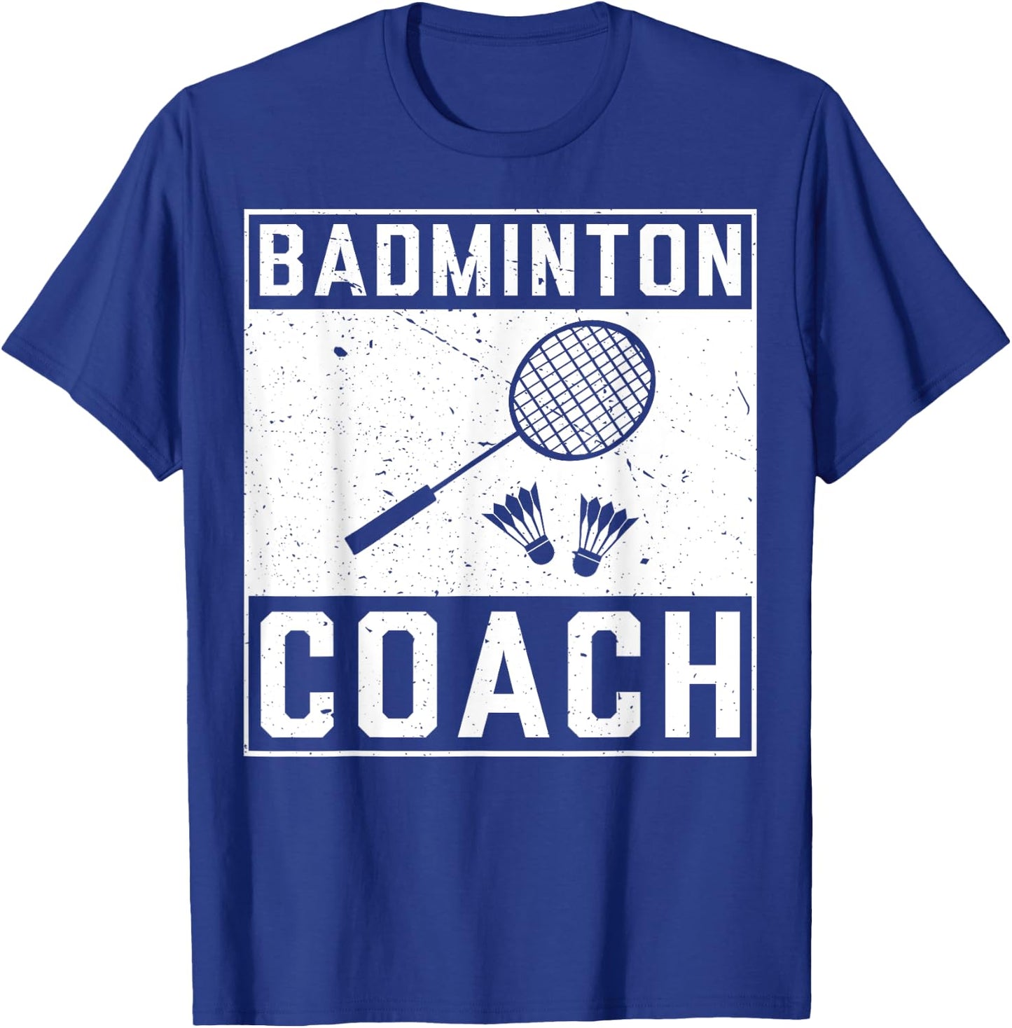 Funny Christmas Gift For Sports Amateur Badminton Coach T-Shirt - T-Shirt | Royal