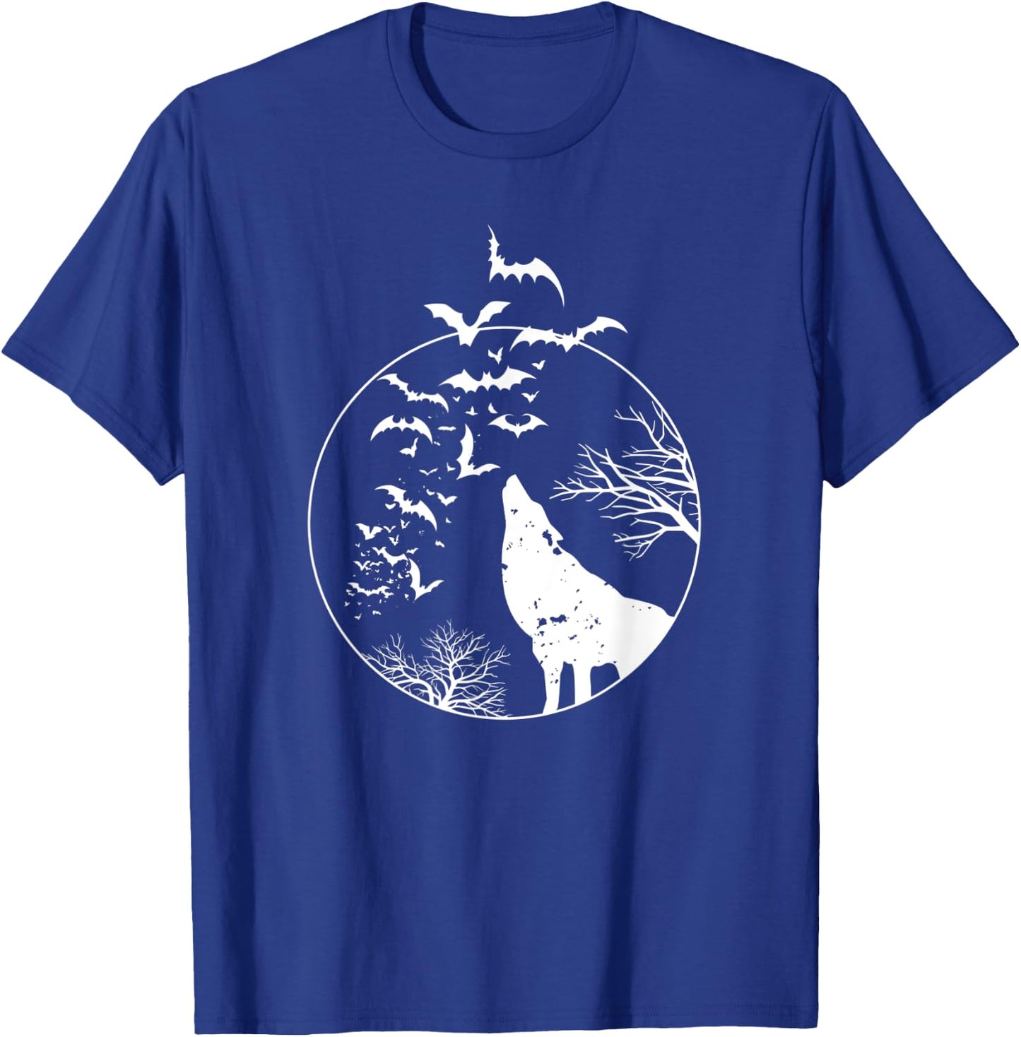 Scary bats werewolf wolf Halloween costume T-Shirt - T-Shirt | Royal