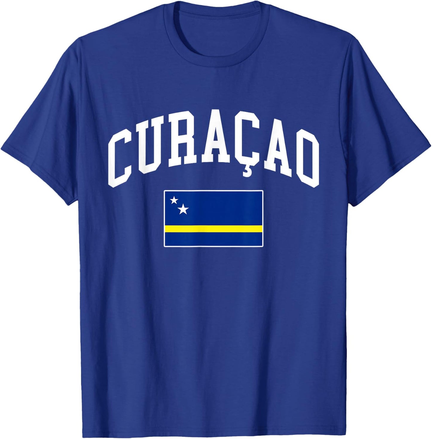 Curaçao Curaçaoan Flag Curacao Retro Vintage Classic Graphic T-Shirt - T-Shirt | Royal