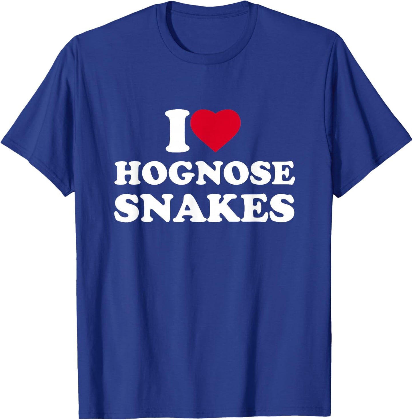 I Love Hognose Snakes Heart Animal Lover T-Shirt - T-Shirt | Royal