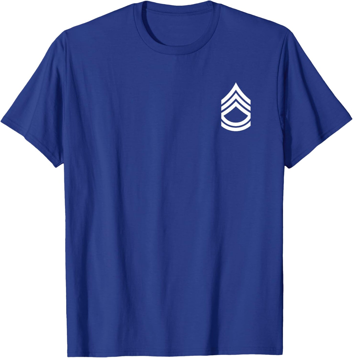 Sergeant First Class Stripes Sarge Rank Insignia T-Shirt - T-Shirt | Royal