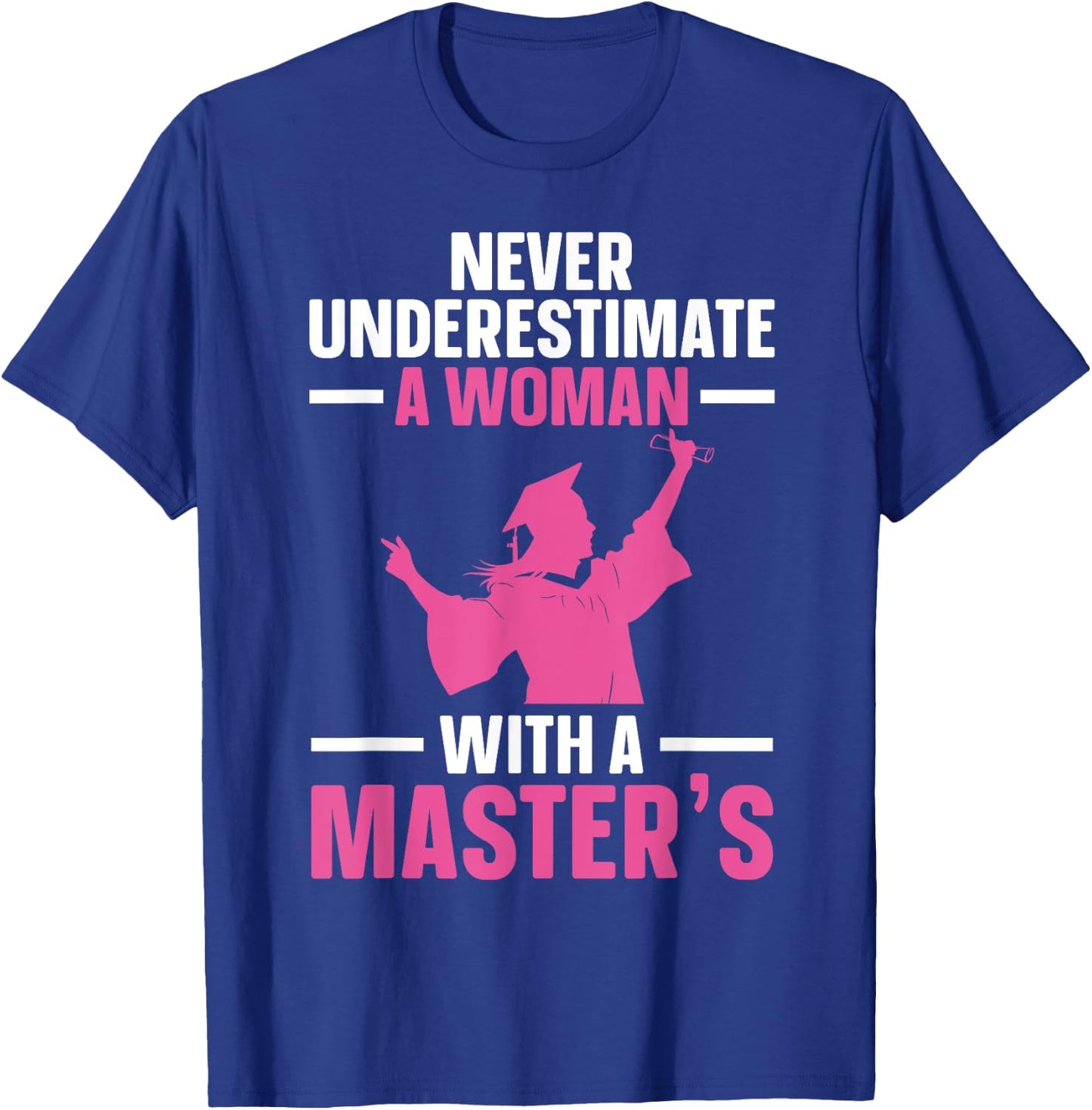 Masters Degree Graduation Art Girls Masters Degree T-Shirt - T-Shirt | Royal