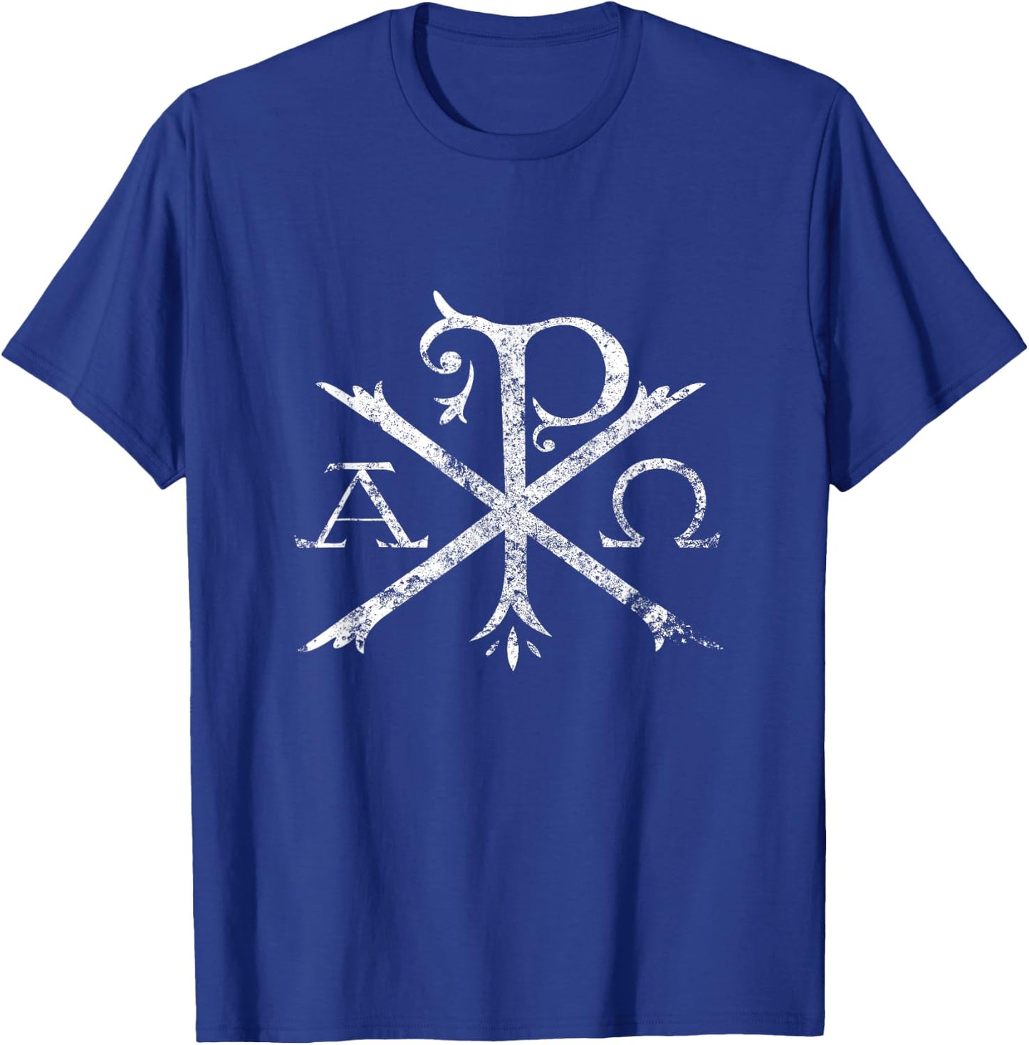 Christian Chi Rho Labarum Christogram Cross Faith T-Shirt - T-Shirt | Royal