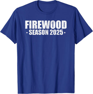 Firewood Season 2025 Logging Season Retro T-Shirt - T-Shirt | Royal
