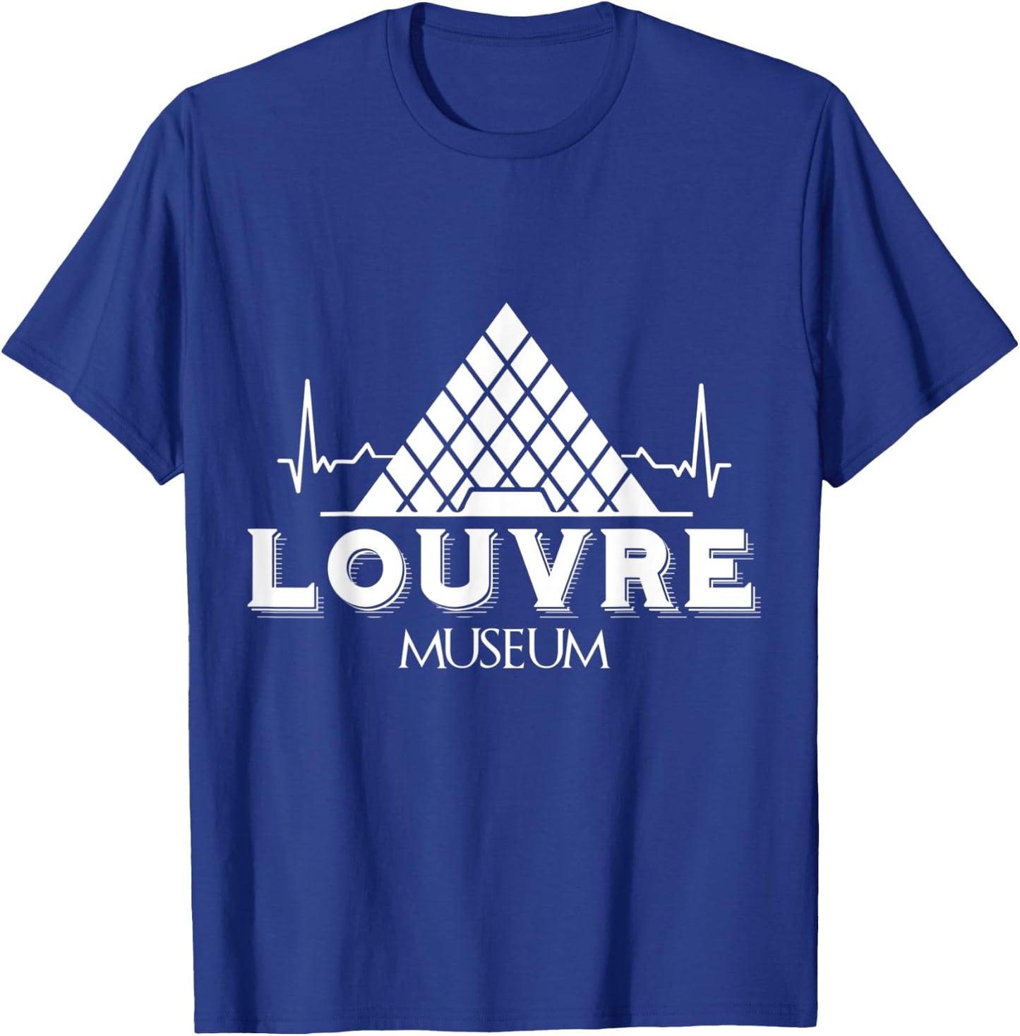 Louvre Museum Heartbeat from Paris France T-Shirt - T-Shirt | Royal