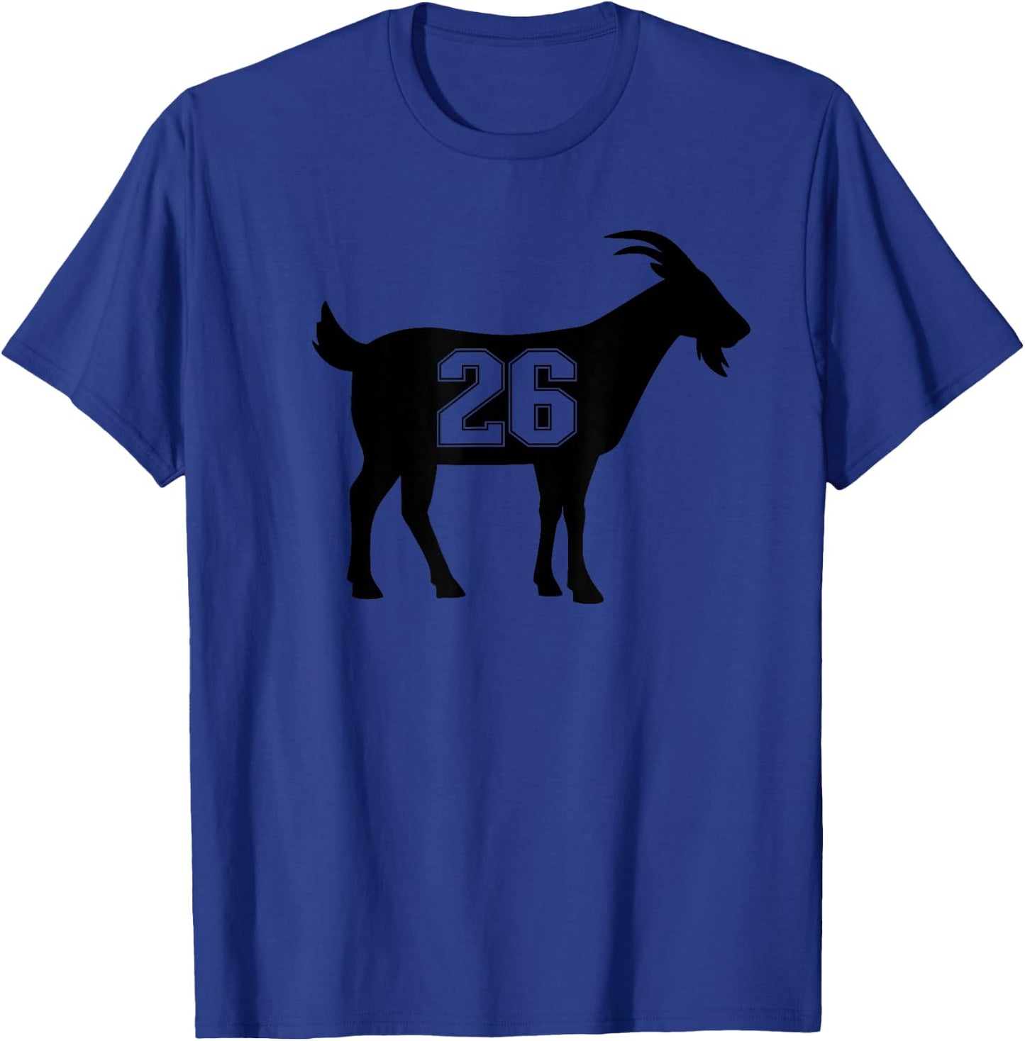 Goat 26 G.O.A.T. Number Twenty-six Goat T-Shirt - T-Shirt | Royal