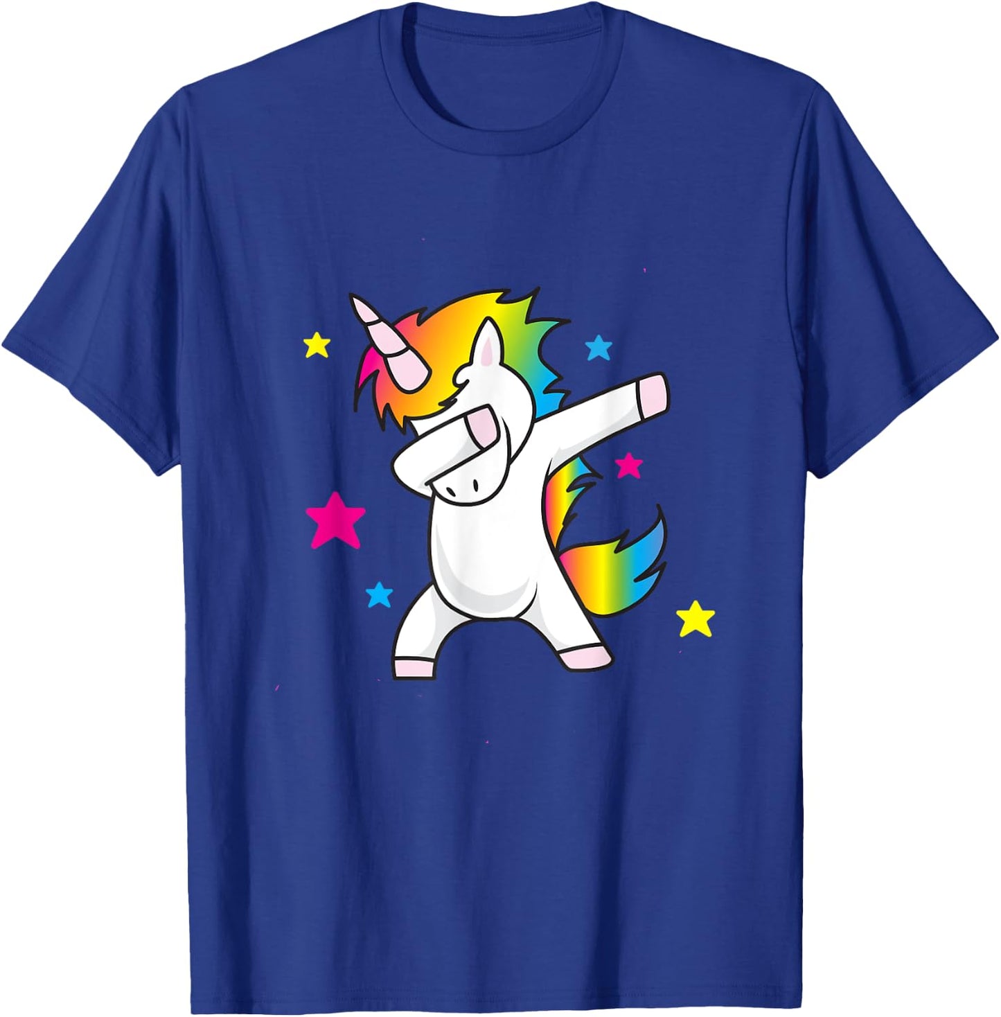 Dabbing Unicorn Funny Dance Kid's And Adults T-Shirt - T-Shirt | Royal