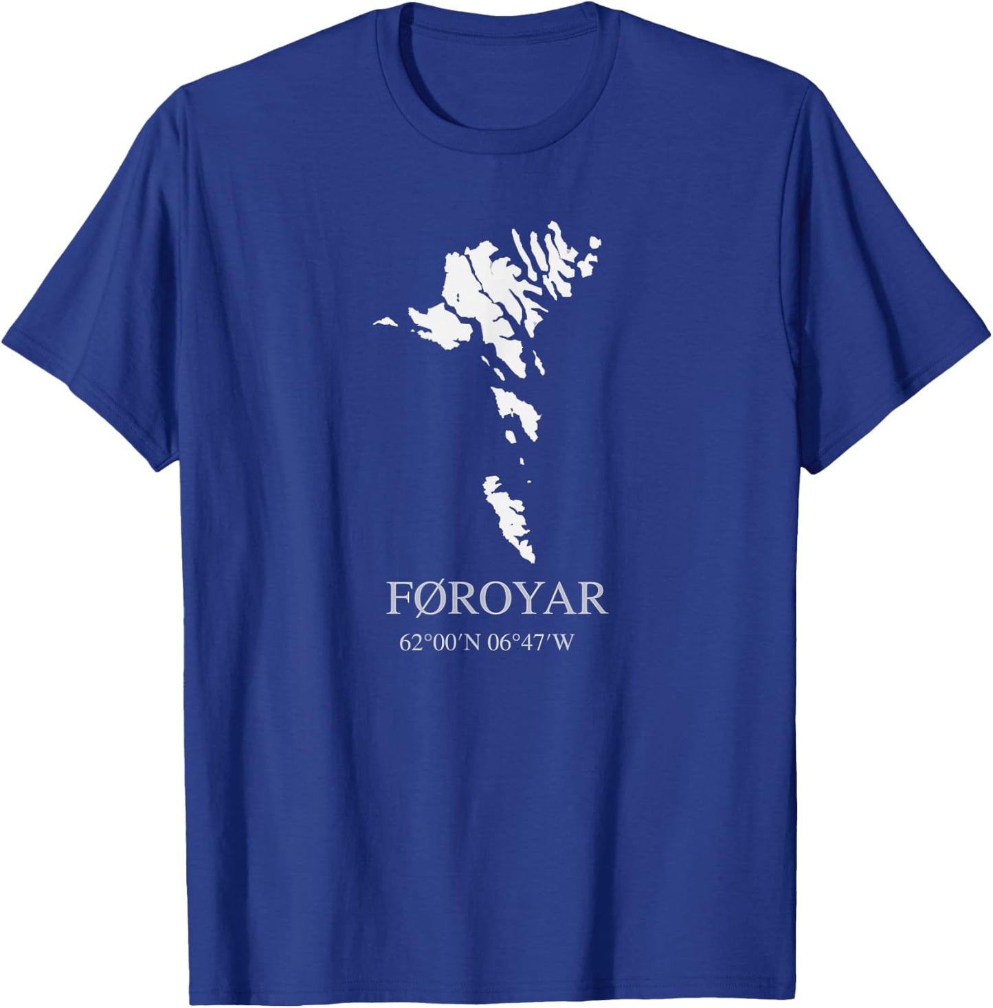 Faroe Islands Shirt - Faroe Islands Shirt With Map T-Shirt - T-Shirt | Royal