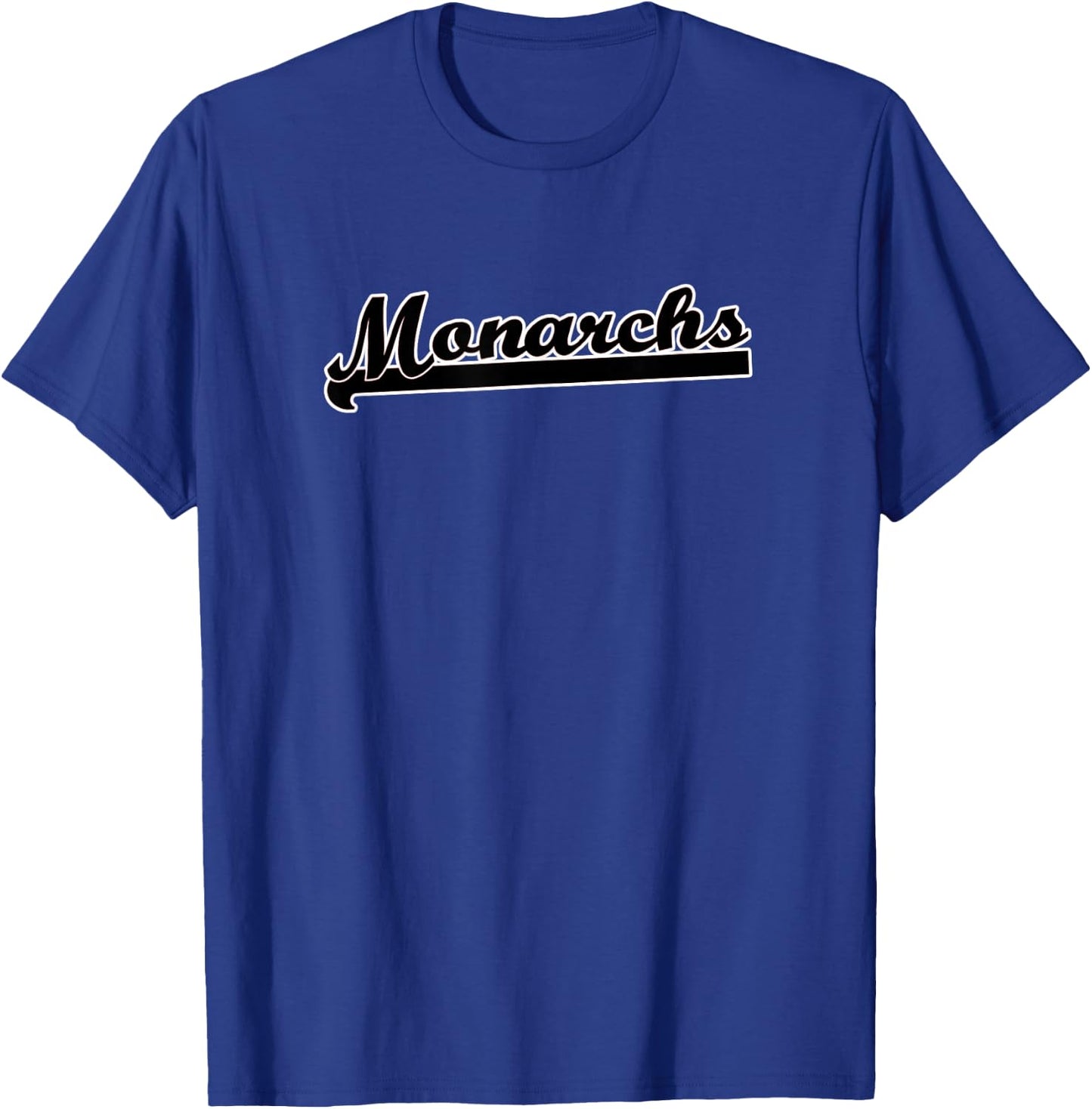 Go MONARCHS Soccer Softball Baseball Basketball TBall Cheer T-Shirt - T-Shirt | Royal
