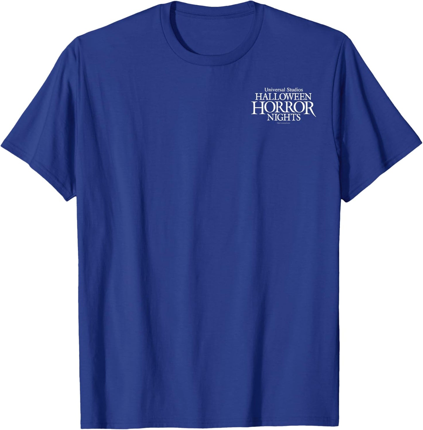 Halloween Horror Nights HHN Dia De Los Muertos Front & Back T-Shirt - T-Shirt | Royal