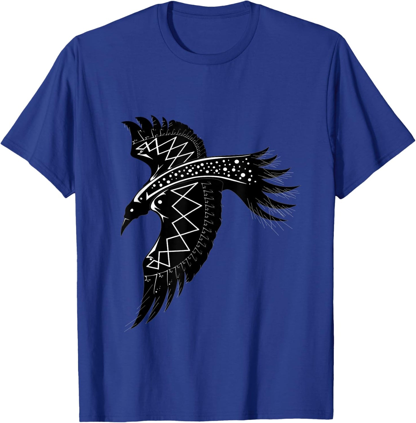 Crow Raven Norse Viking style Gift Vikings lover T-Shirt - T-Shirt | Royal
