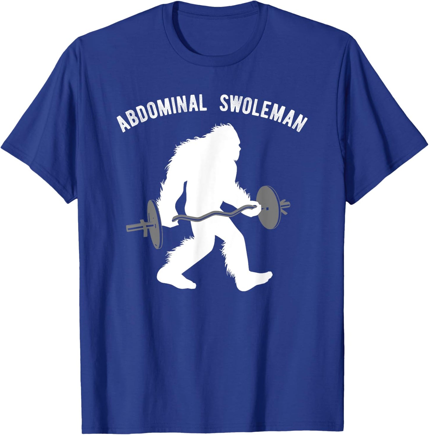 Fun Lifting Yeti Shirt, Abdominal Swoleman Gift T-Shirt - T-Shirt | Royal