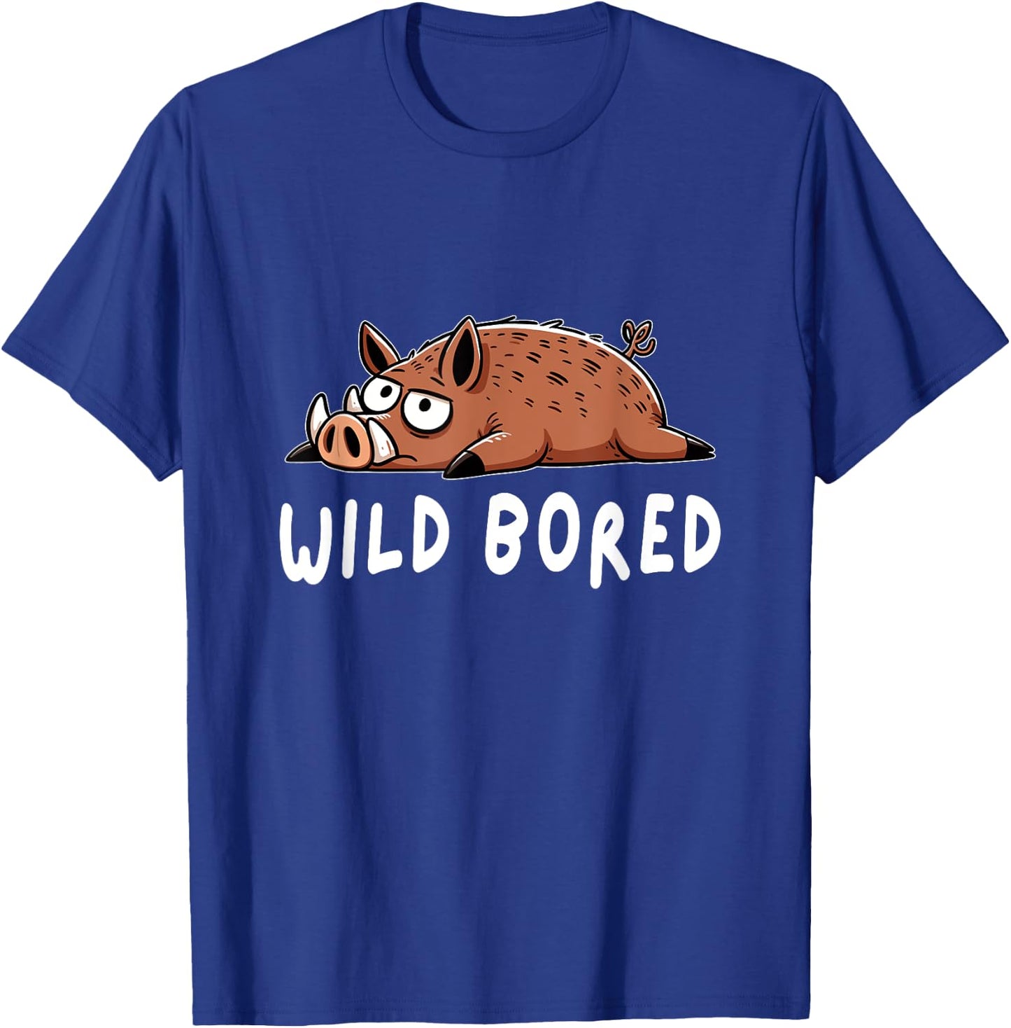 Funny Pig Wild Boar T-Shirt - T-Shirt | Royal
