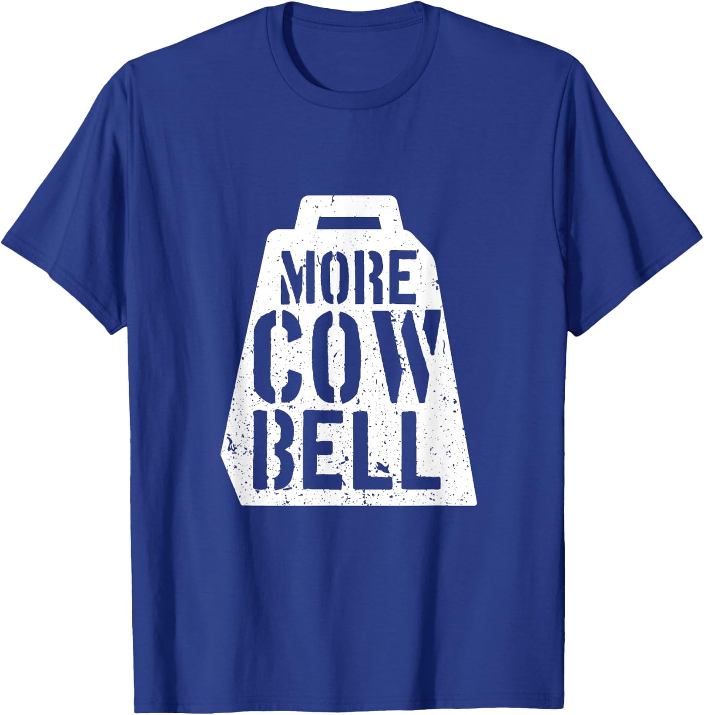 Cow Bell More Cowbell Vintage Funny Drummer Cowbell Funny T-Shirt - T-Shirt | Royal