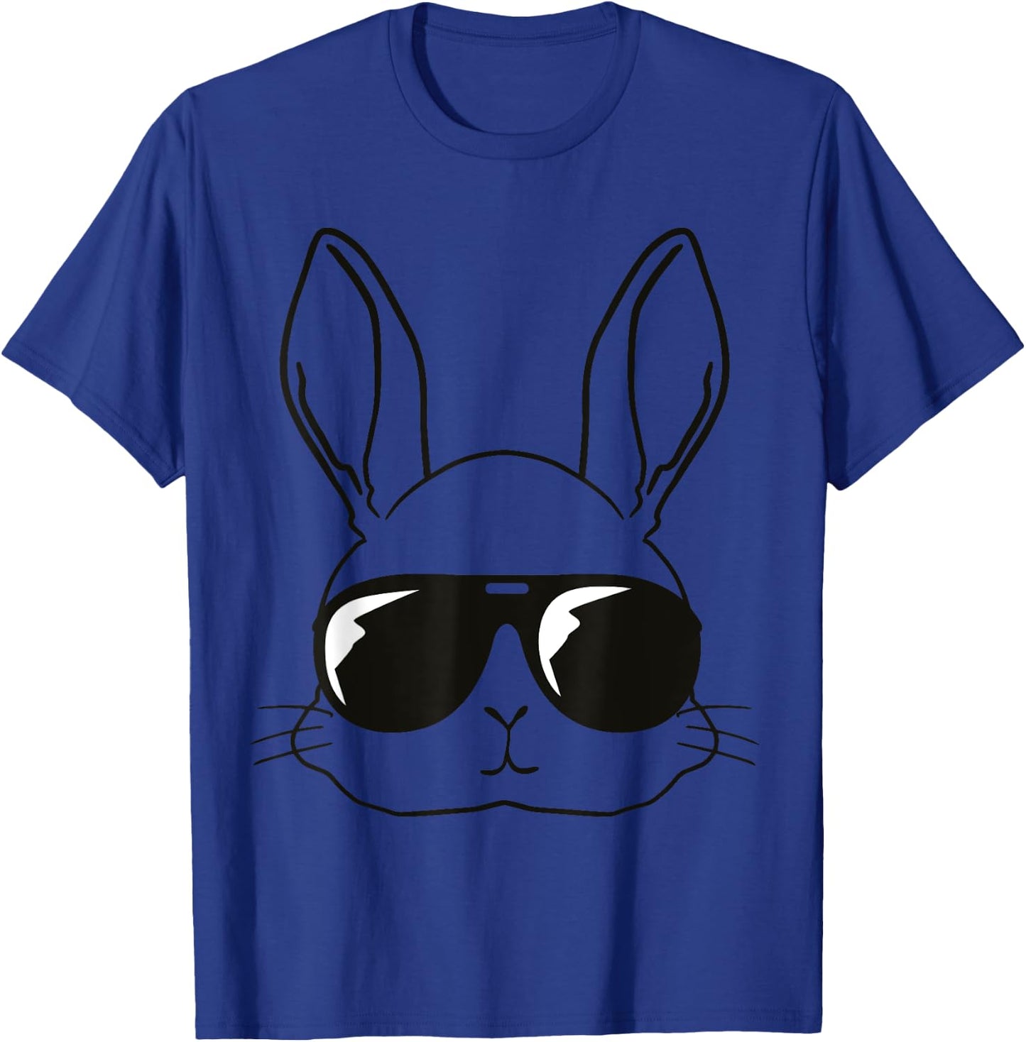 Cool Easter Bunny Face Kids Men Boys Easter , gray T-Shirt - T-Shirt | Royal