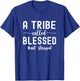 A Tribe Called Blessed Not Stressed Family Christian T-Shirt - T-Shirt | Royal