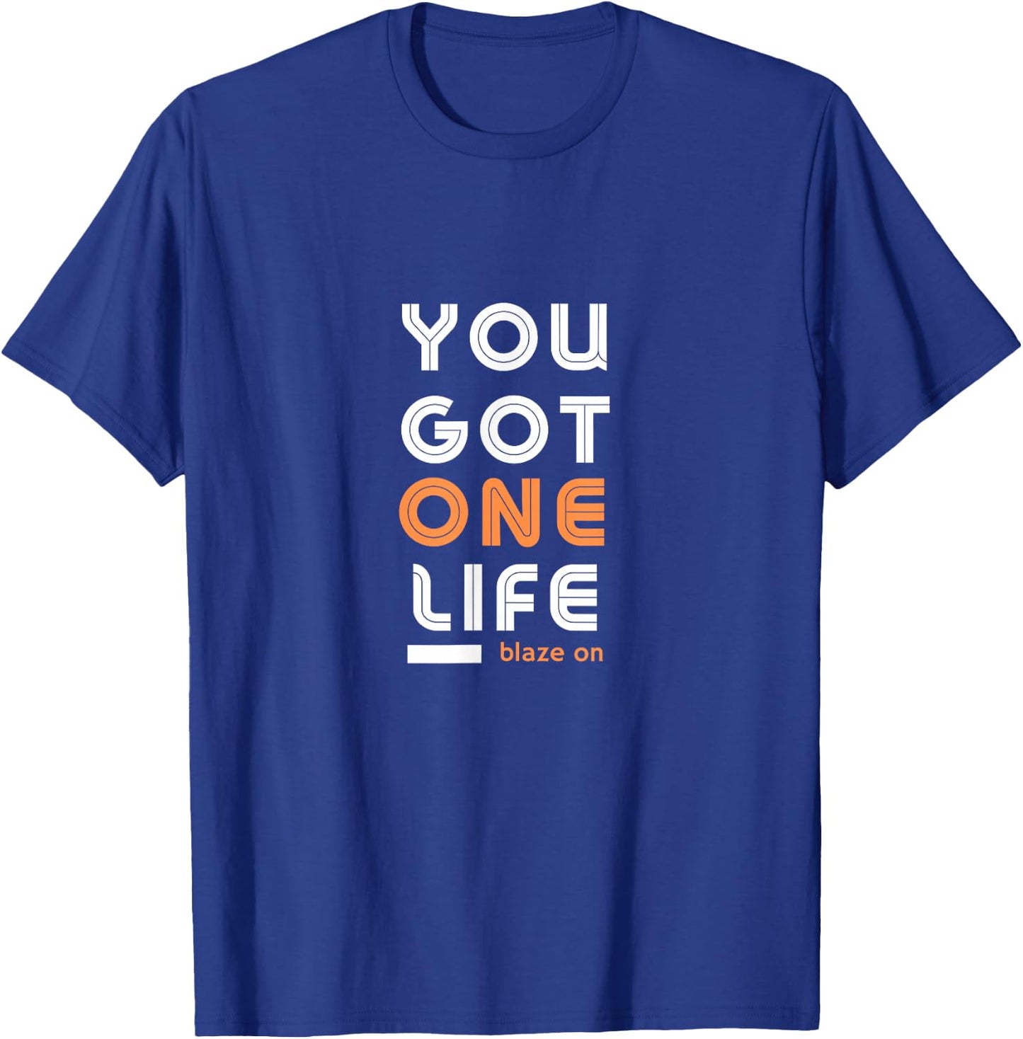 Retro Phish You Got One Life (Blaze on) T-Shirt - T-Shirt | Royal