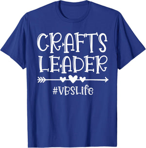 Crafts Leader VBS Squad A Bible School Sunday Group Matching T-Shirt - T-Shirt | Royal
