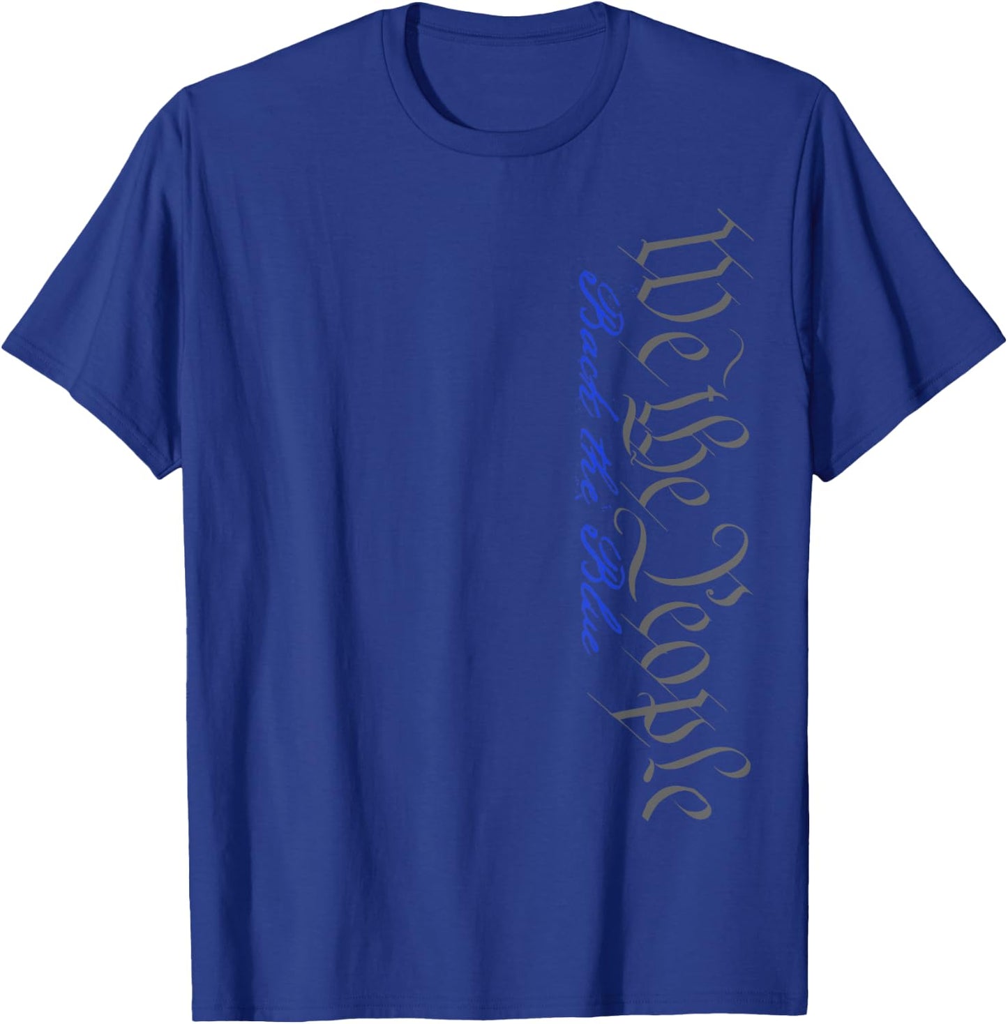 We The People: Back The Blue T-Shirt - T-Shirt | Royal